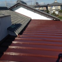 屋根の塗装後