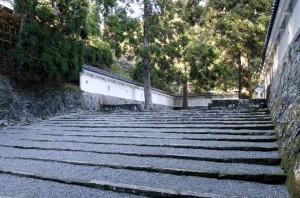 岐阜城の石の階段